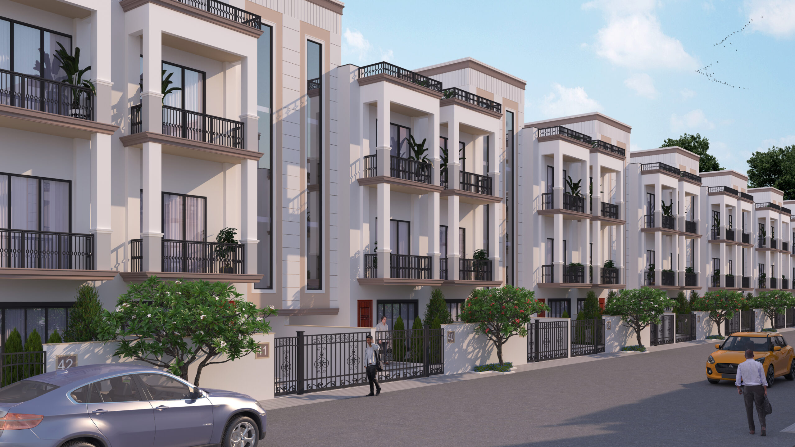 residential building elevation design Indore